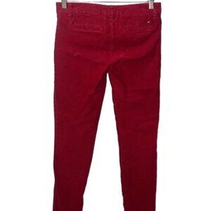 Tommy Hilfiger Women's Straight Leg Corduroy Pants Brick Red Size 10 EUC
